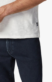 Slub Crew Neck T-Shirt in White