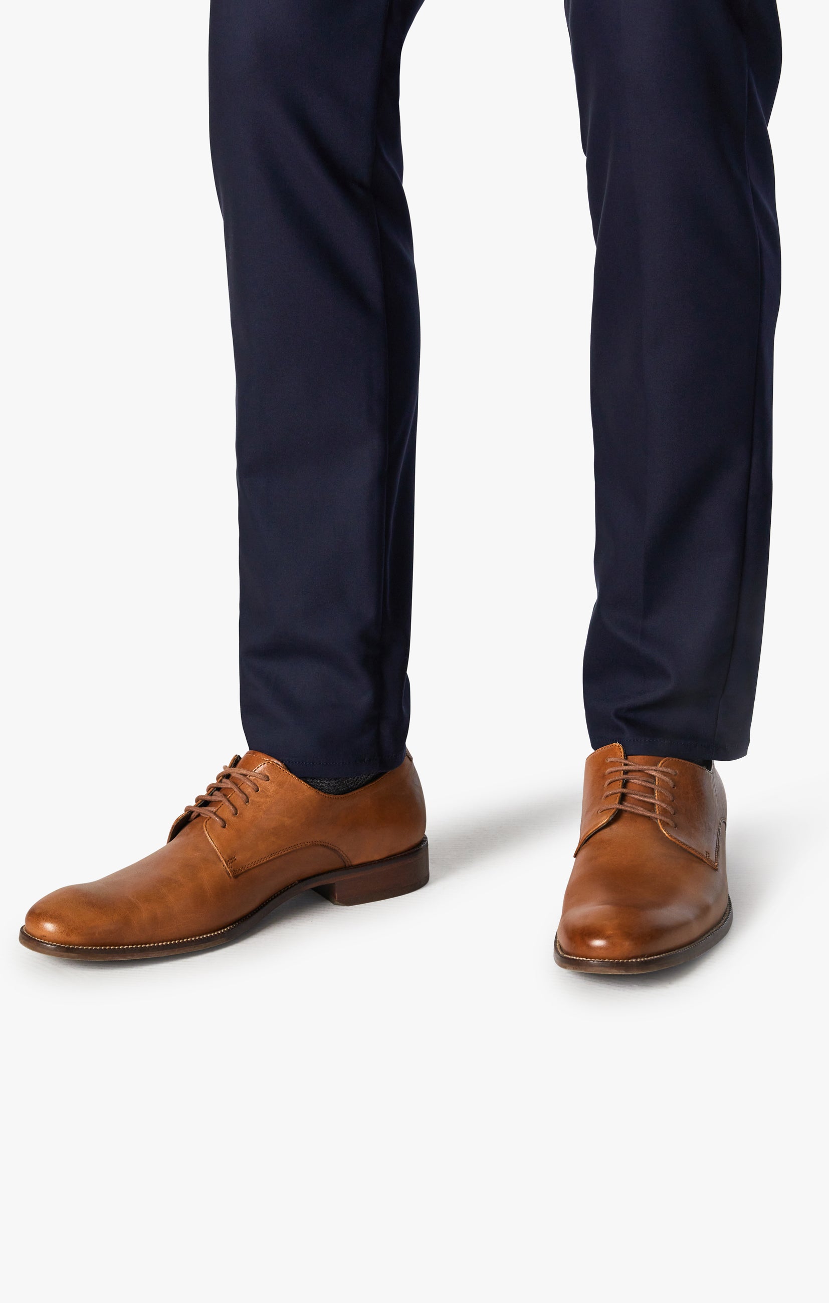 Verona Slim Leg Chino Pants In Navy High-Flyer
