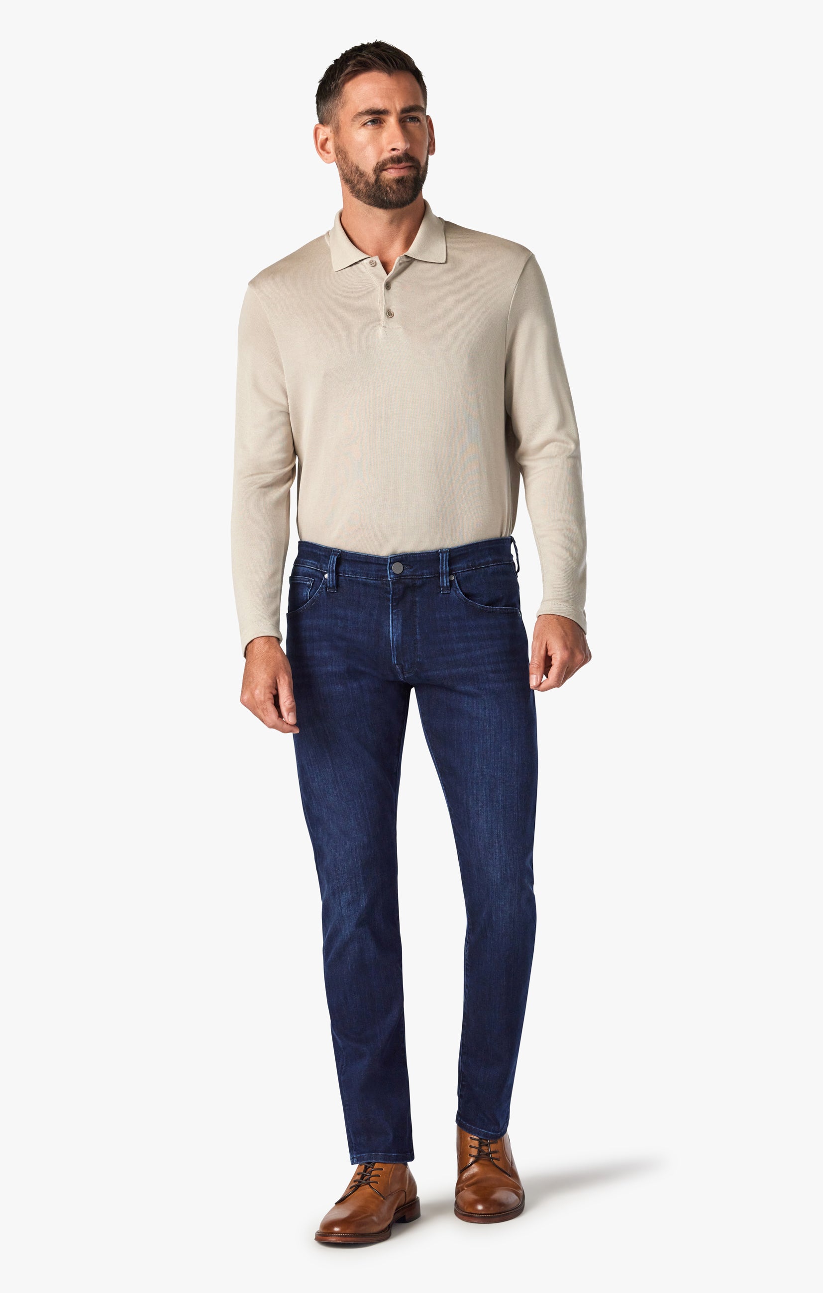 Courage Straight Leg Jeans In Dark Midnight Brushed Urban