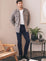 Courage Straight Leg Jeans in Ink Rome