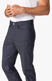 Charisma Relaxed Straight Pants In Navy Coolmax