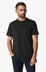 Slub Crew Neck T-Shirt in Black