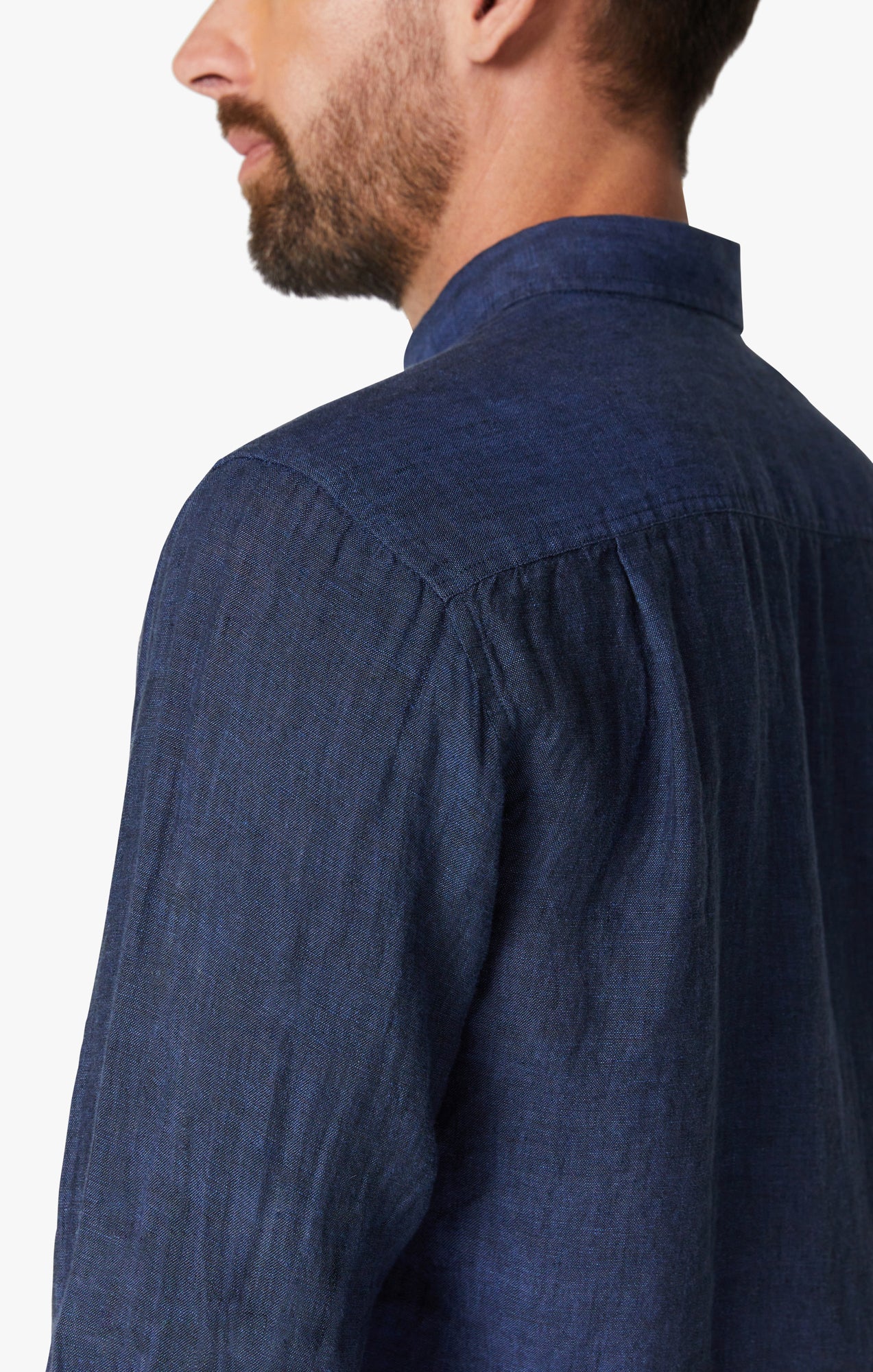 Linen Shirt in Indigo Image 5