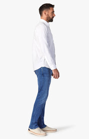 Courage Straight Leg Jeans In Mid Brushed Urban