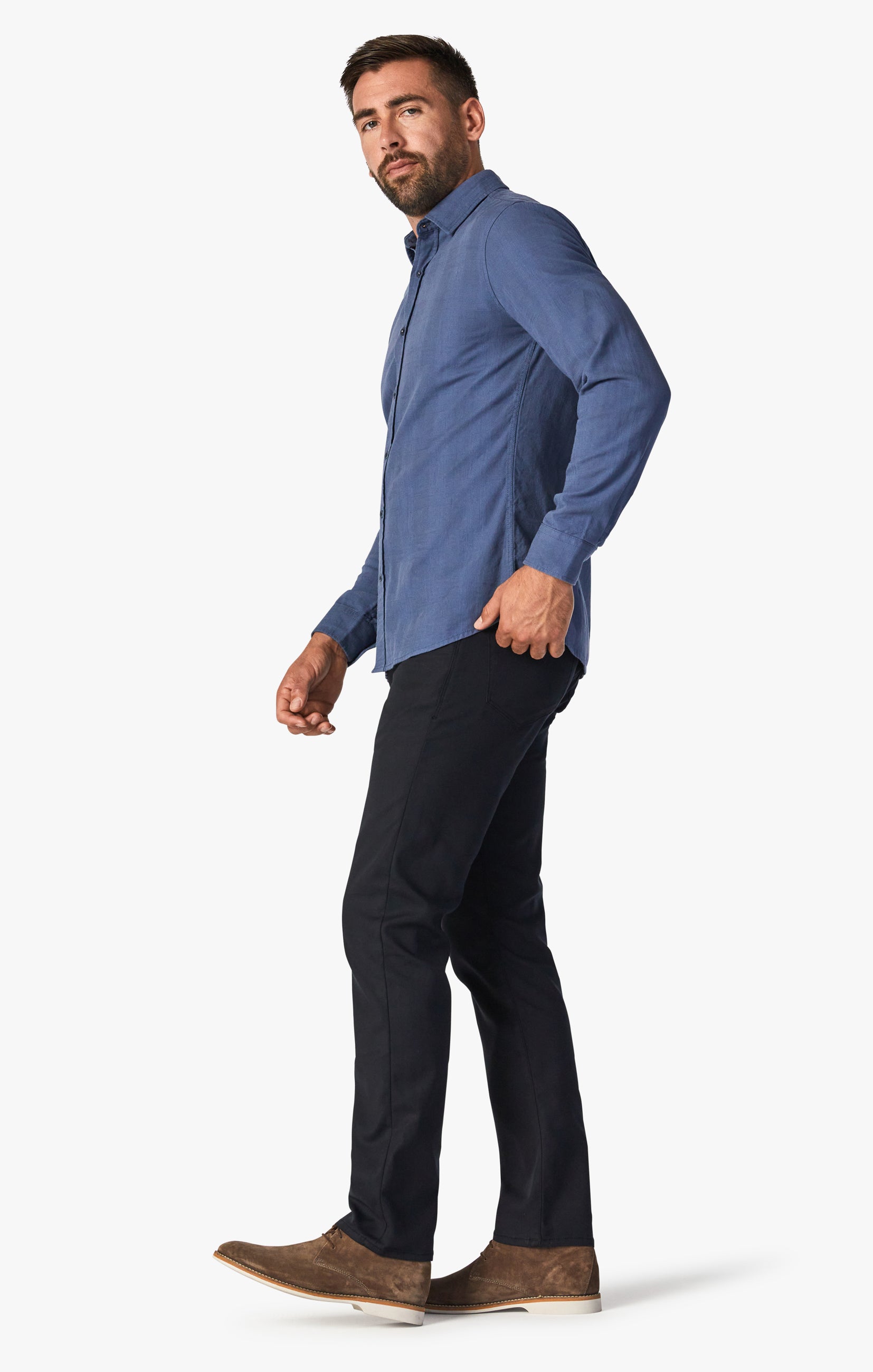 Courage Straight Leg Pants In Black High Flyer