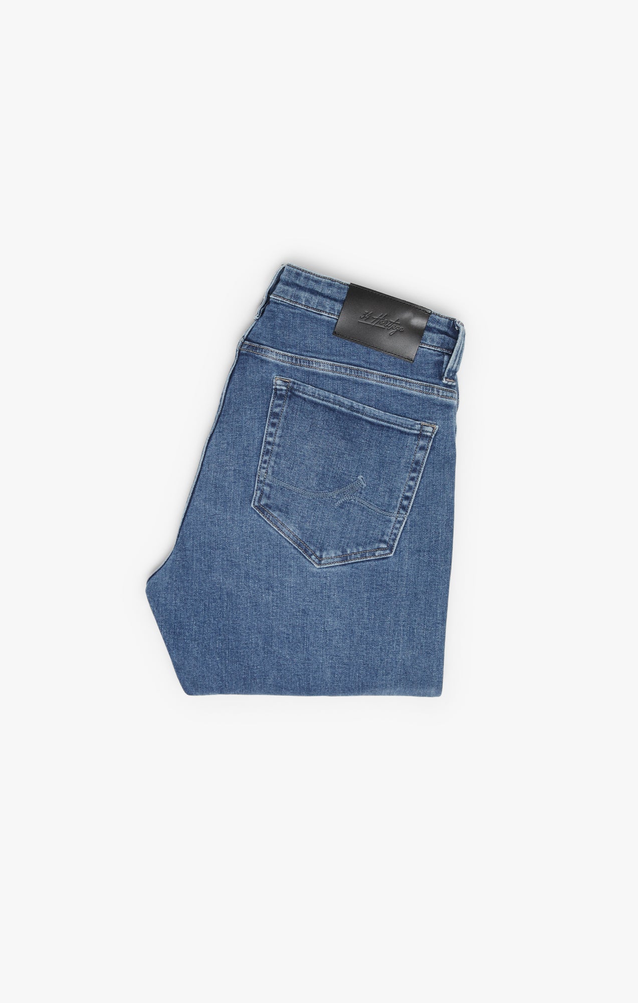 Cool Tapered Leg Jeans In Mid Blue Selvedge Image 9