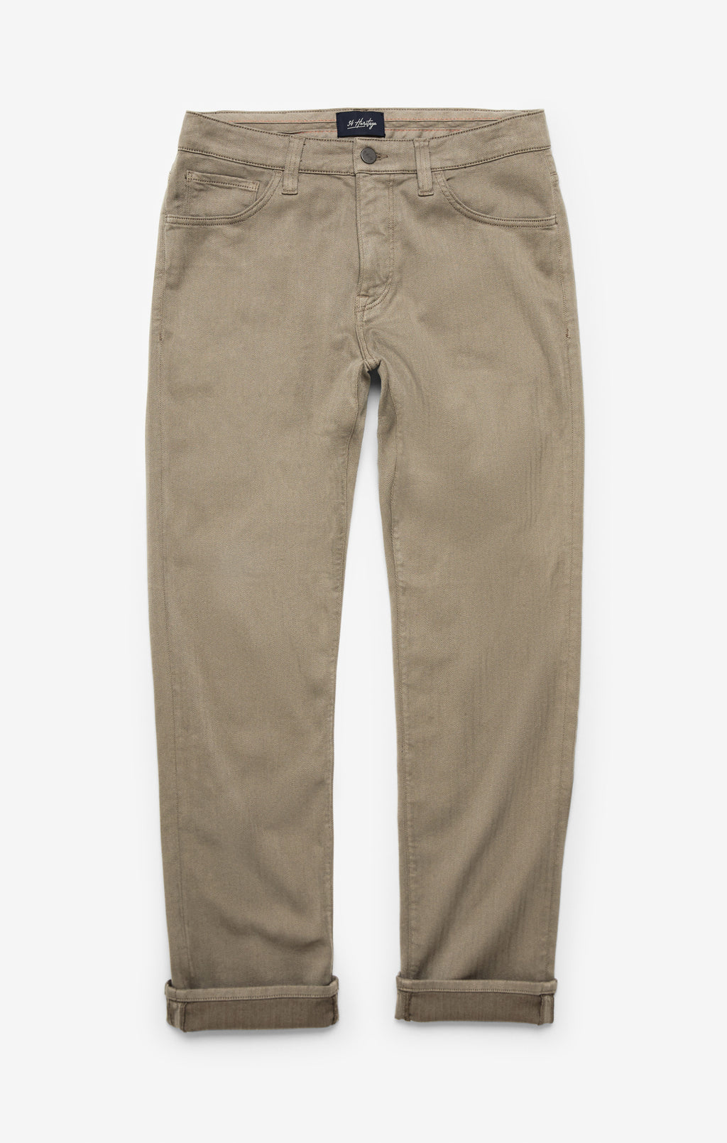 Courage Straight Leg Pants In Walnut Herringbone