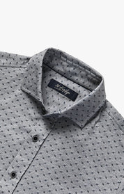 Leaf Design Shirt Grey Melange