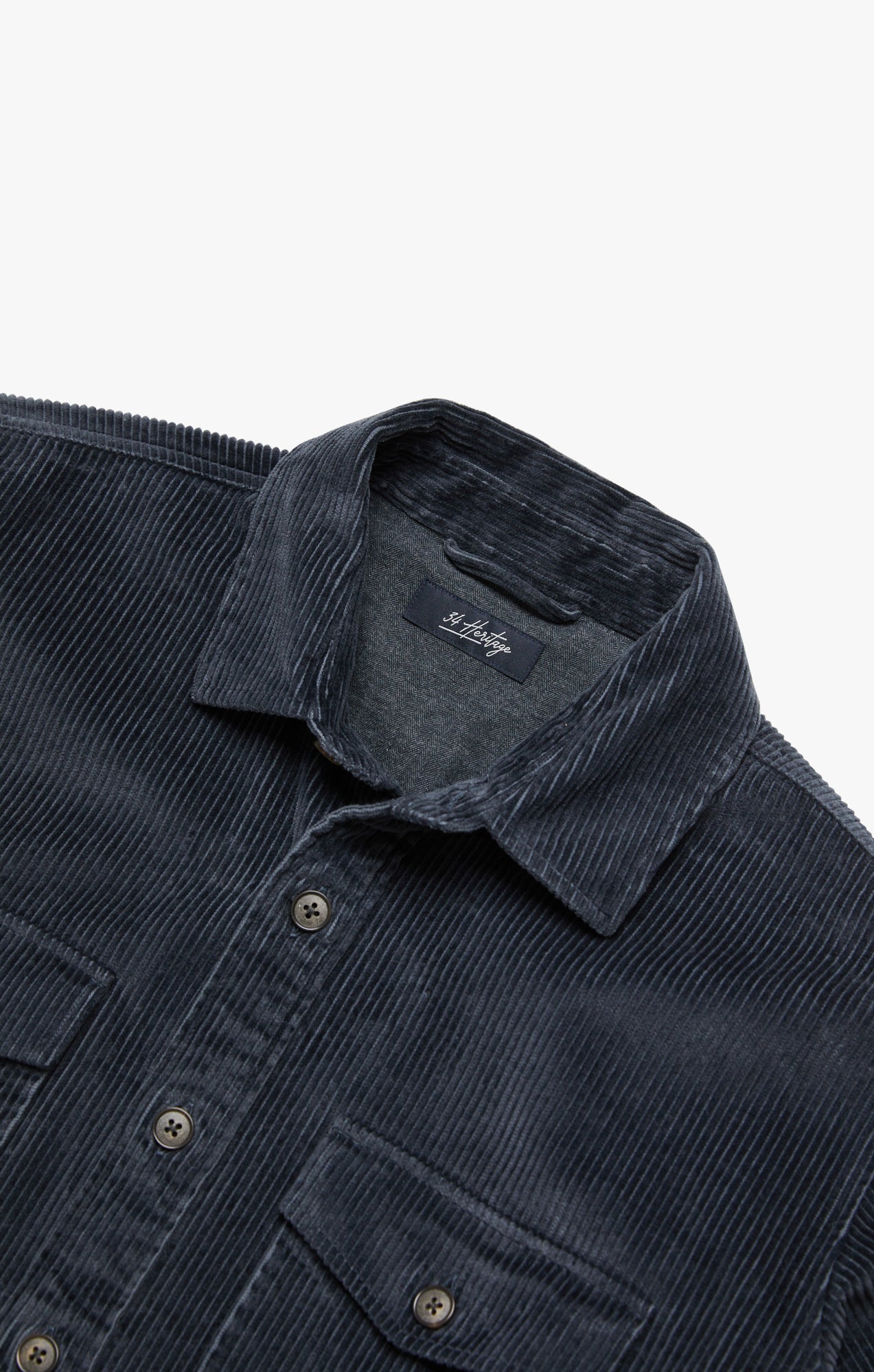 Overshirt In Charcoal Image 10