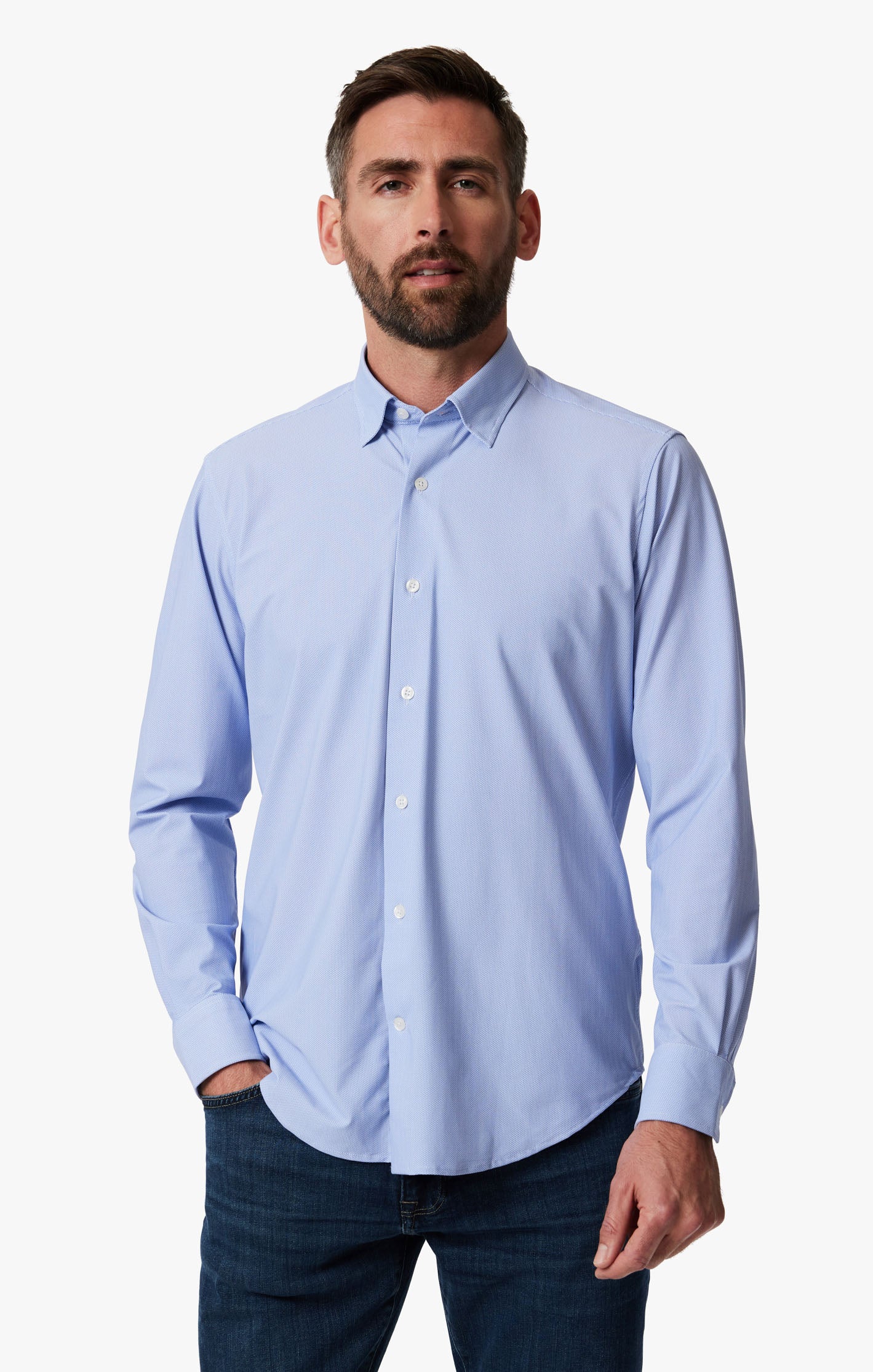 Geometric Shirt In Blue