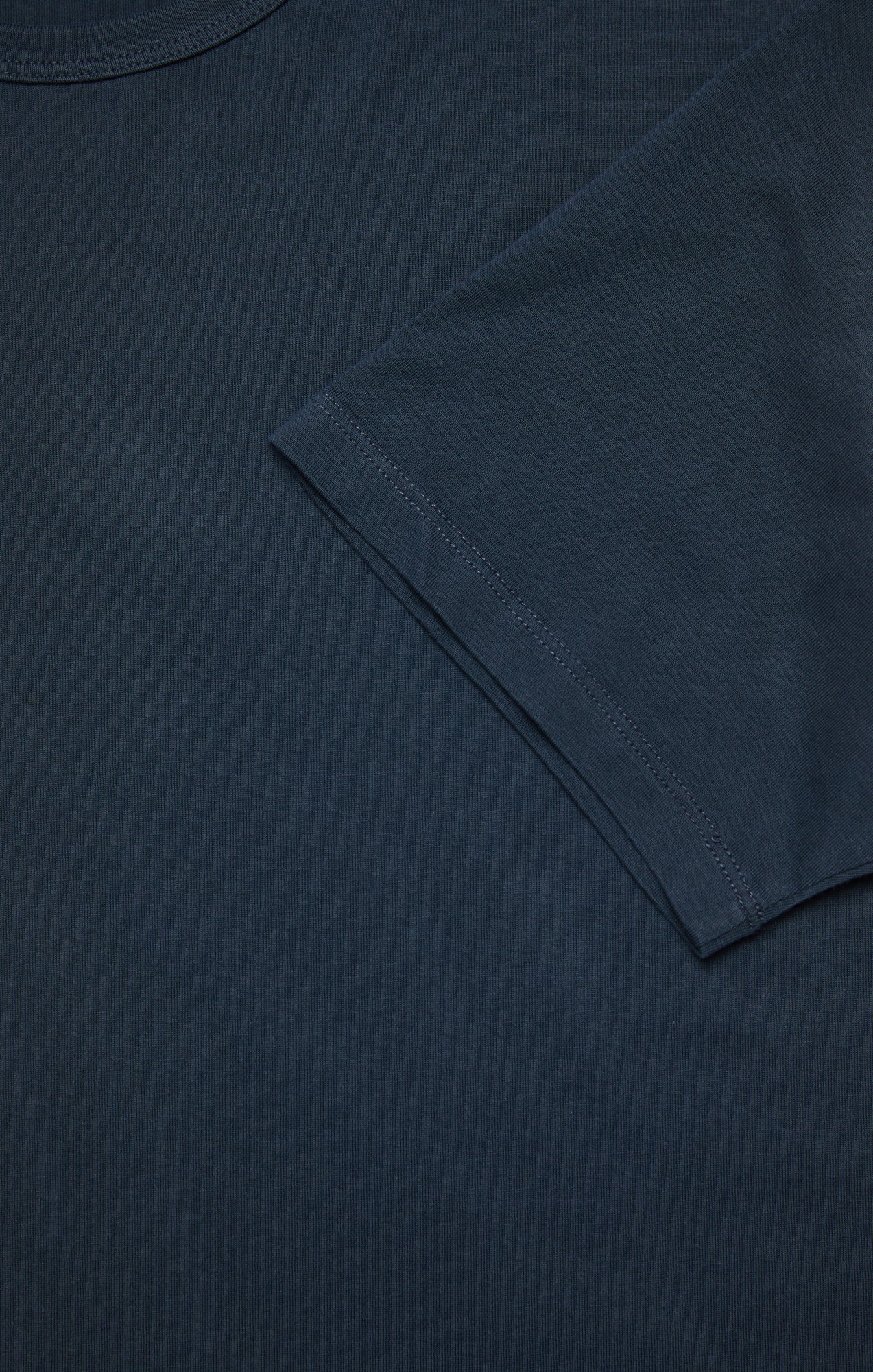 Basic Crew Neck T-Shirt in Blue Berry Image 9