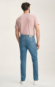 Cool Tapered Leg Jeans In Ocean Brushed Organic Ultra