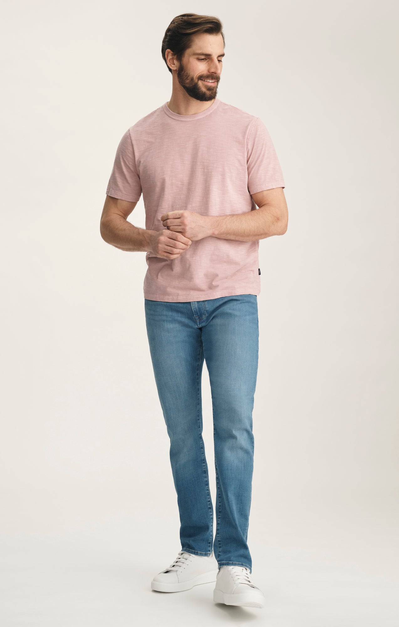 Cool Tapered Leg Jeans In Ocean Brushed Organic Ultra