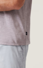 Slub Crew Neck T-Shirt in Lilac Dust