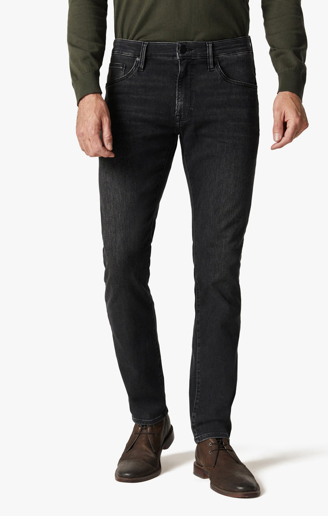 Cool Tapered Leg Jeans In Dark Smoke Refined
