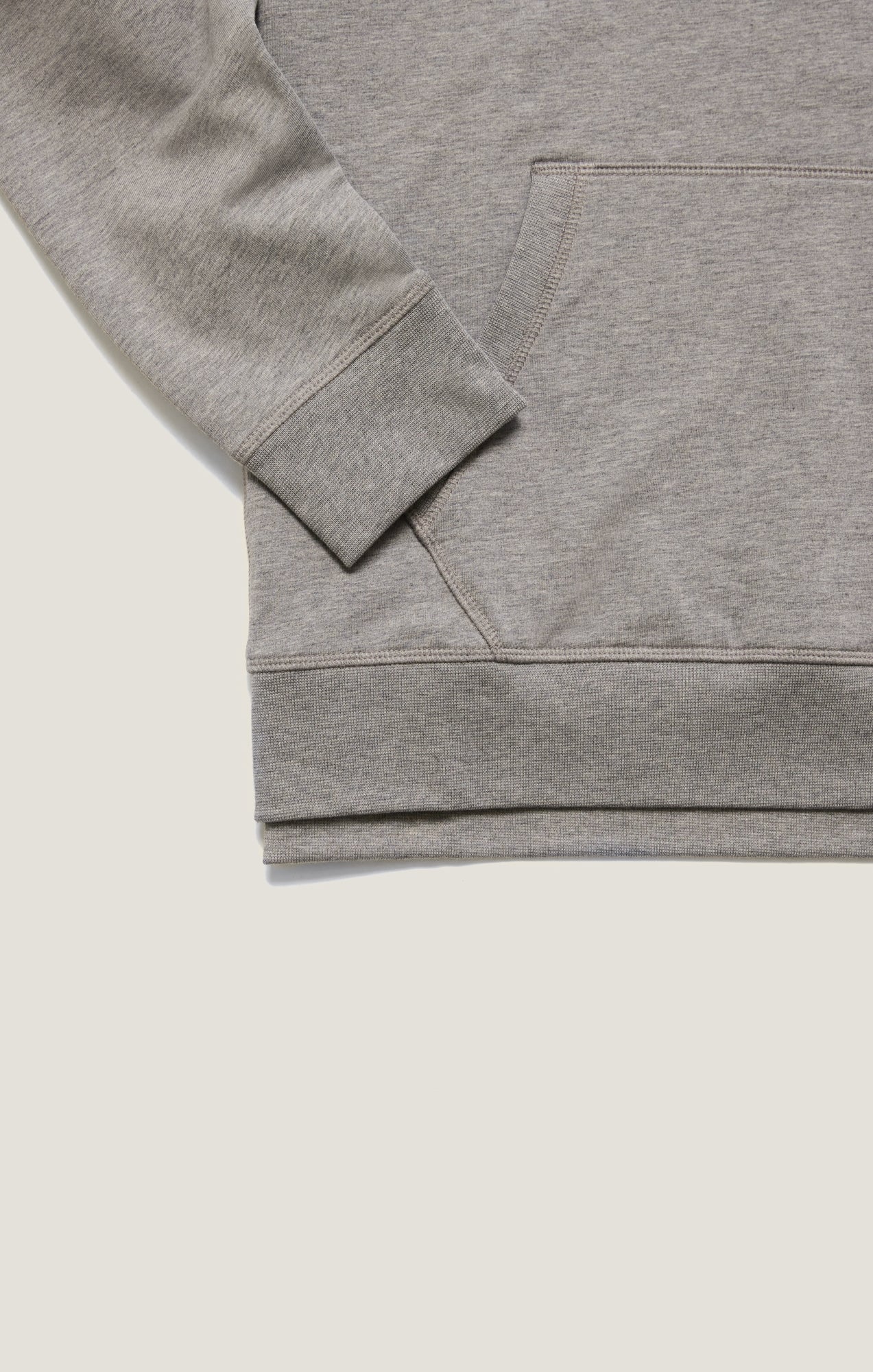 French Terry Hoodie In Grey Melange