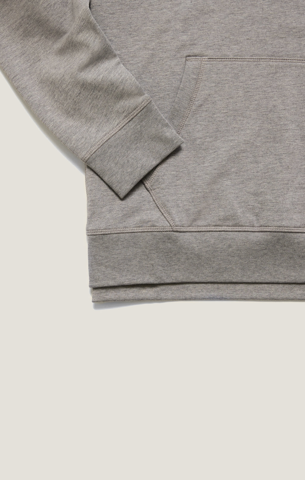 French Terry Hoodie In Grey Melange