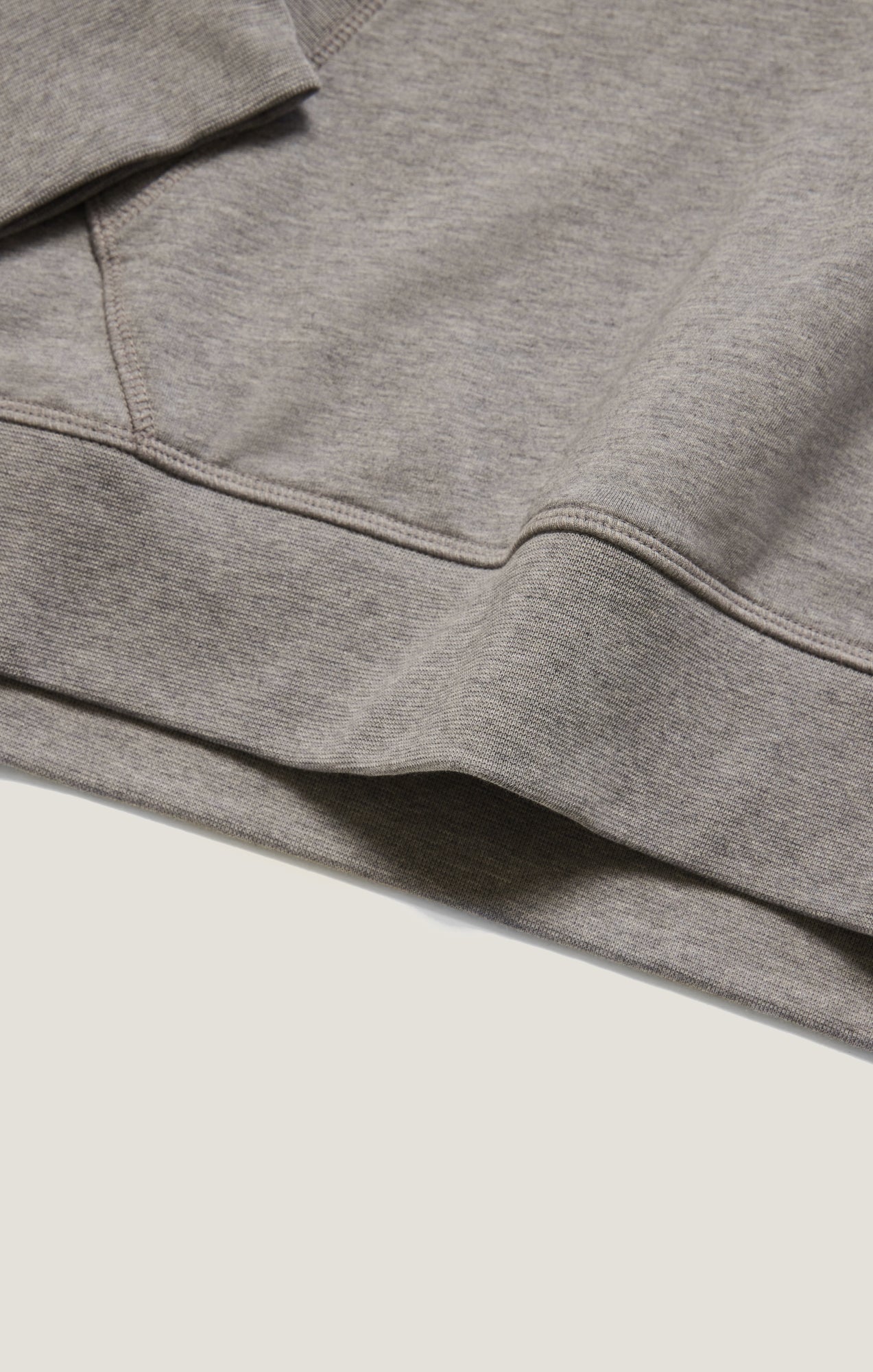 French Terry Hoodie In Grey Melange