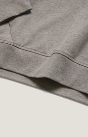 French Terry Hoodie In Grey Melange
