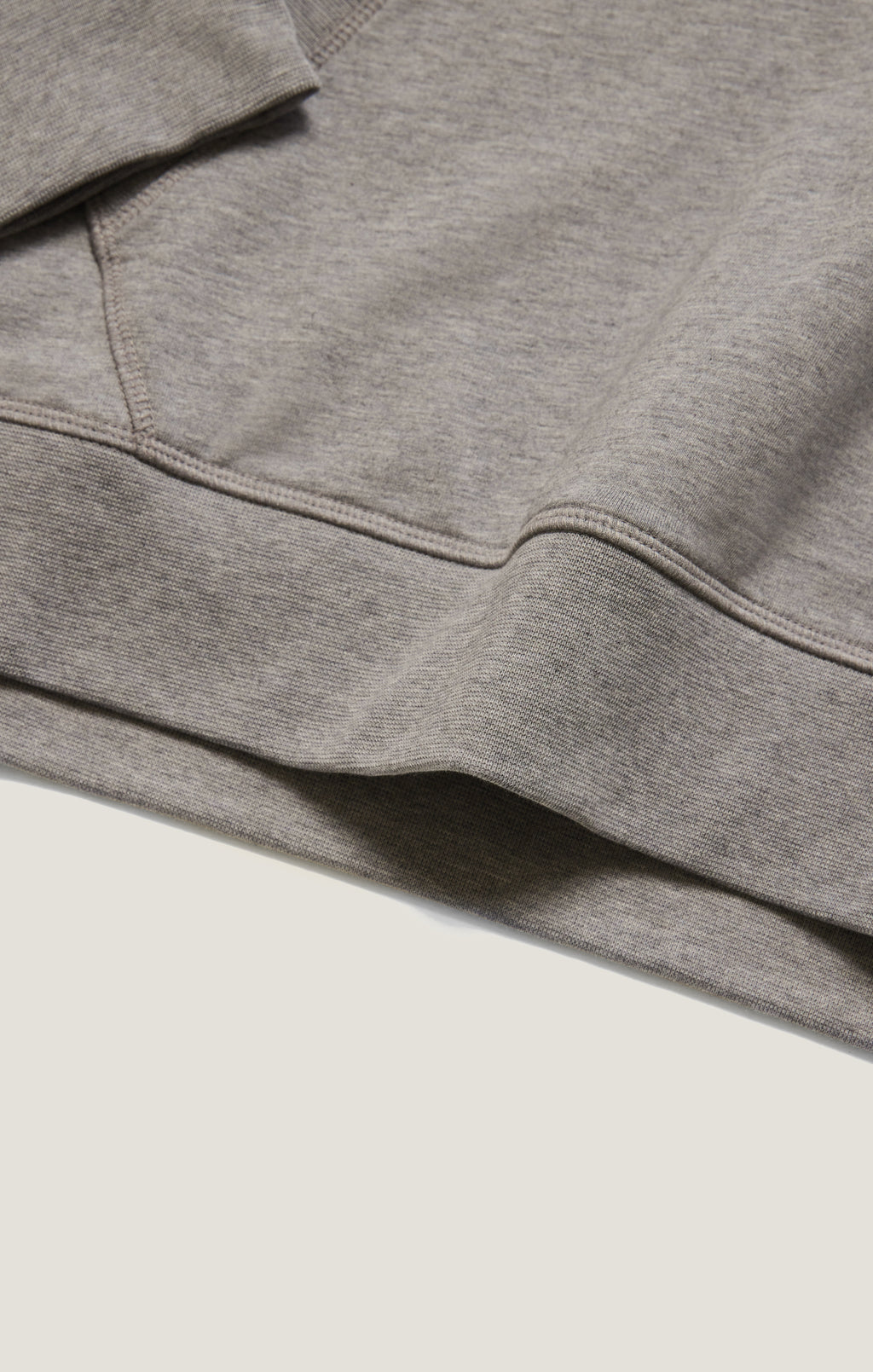 French Terry Hoodie In Grey Melange