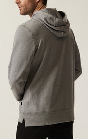 French Terry Hoodie In Grey Melange