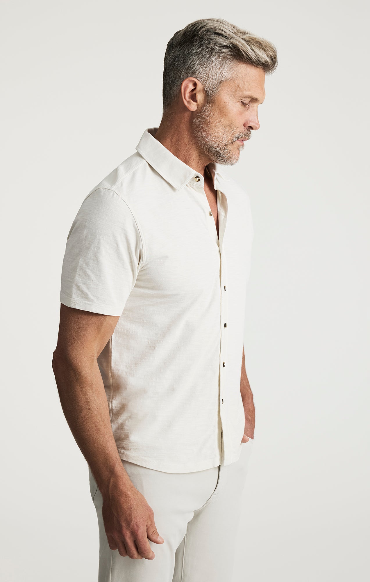 Jersey Shirt In Antique White