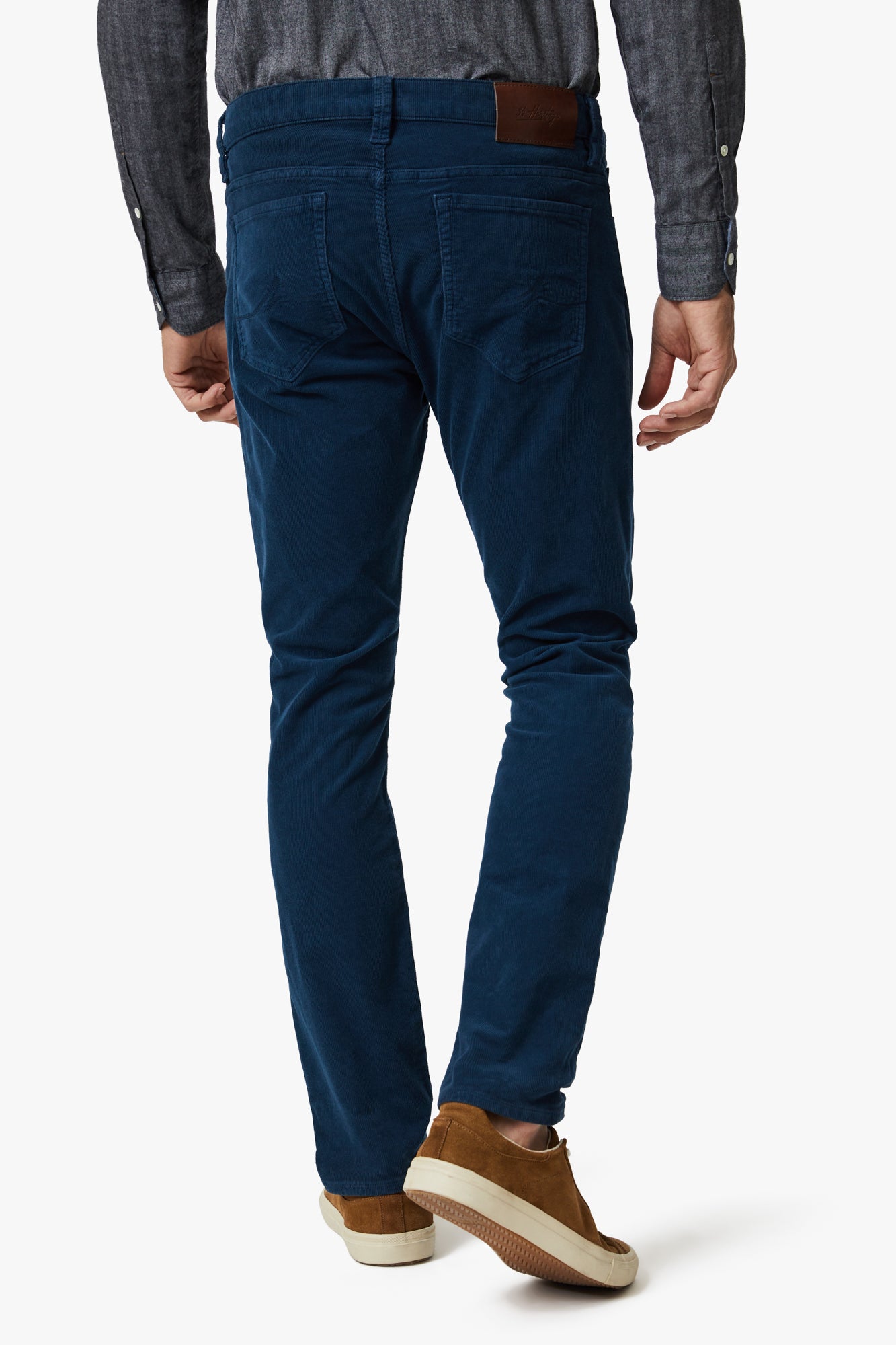 Cool Tapered Leg Pants In Azure Cord Image 4