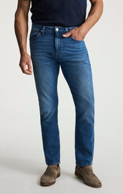Courage Straight Leg Jeans In Mid Brushed Aerodenim