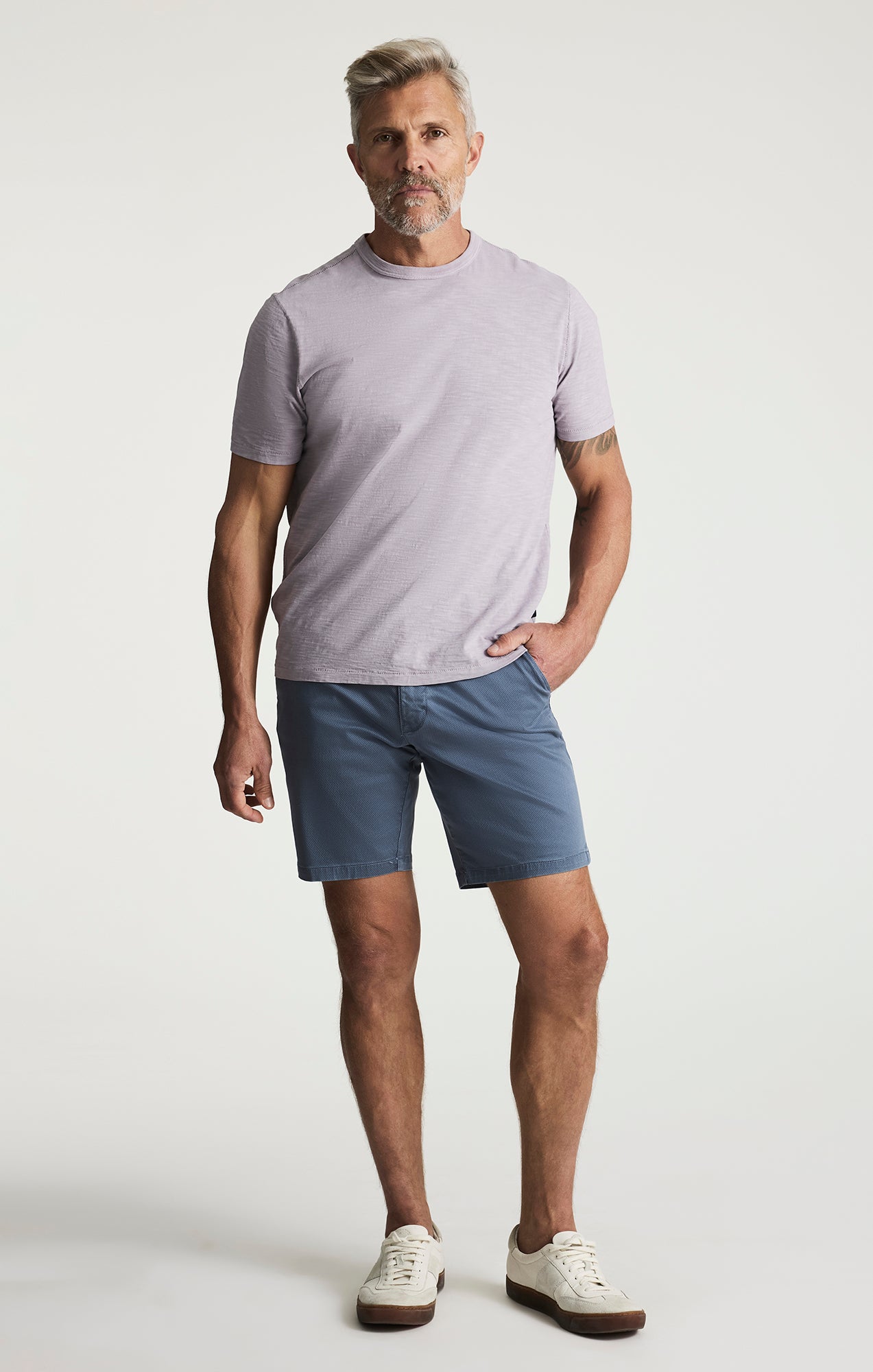 Arizona Slim Shorts In Stone Tie Print