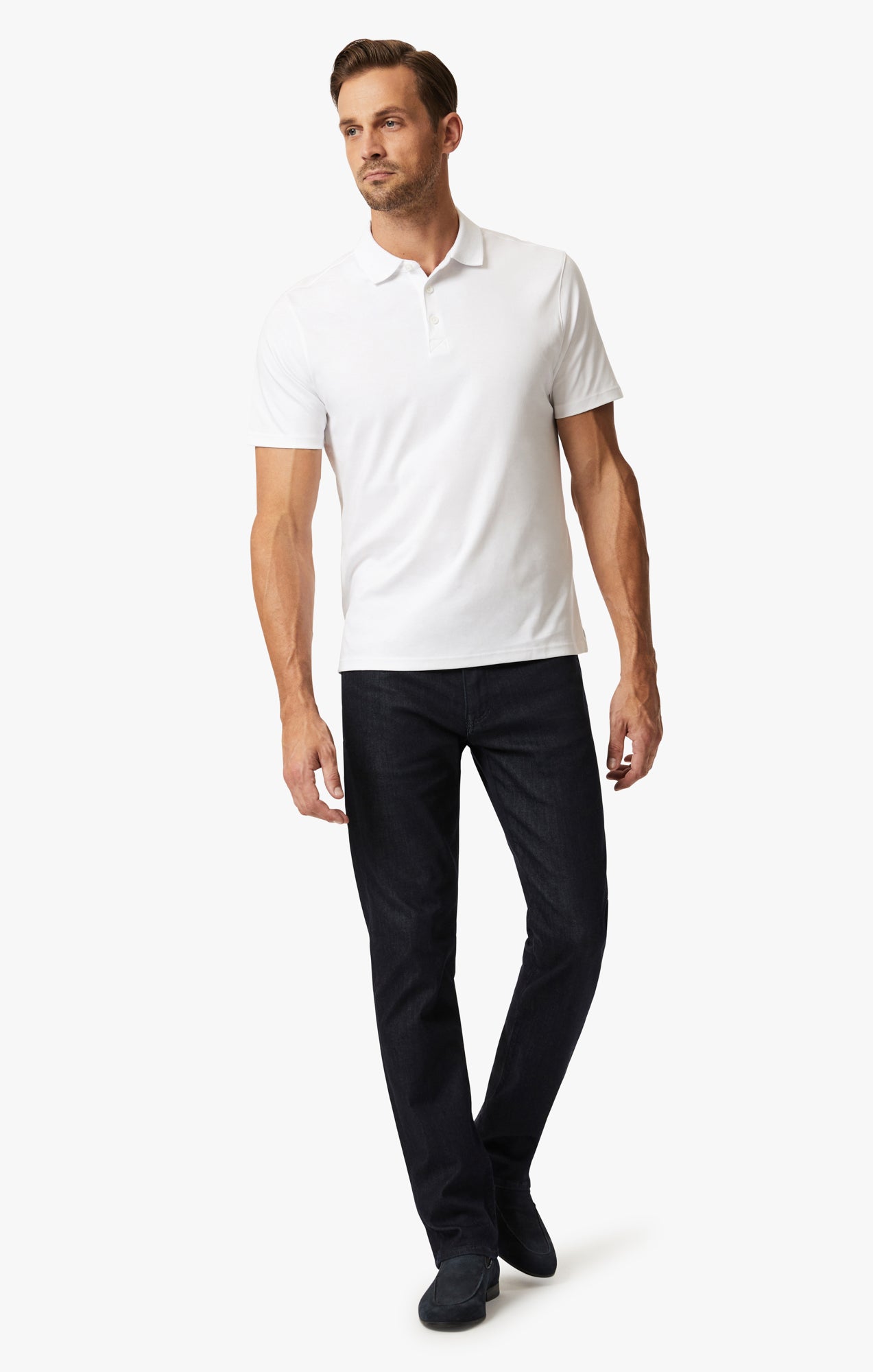 Polo T-Shirt In White Image 4