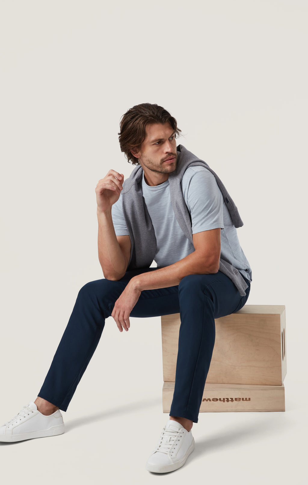 Courage Straight Leg Pants in Navy Commuter