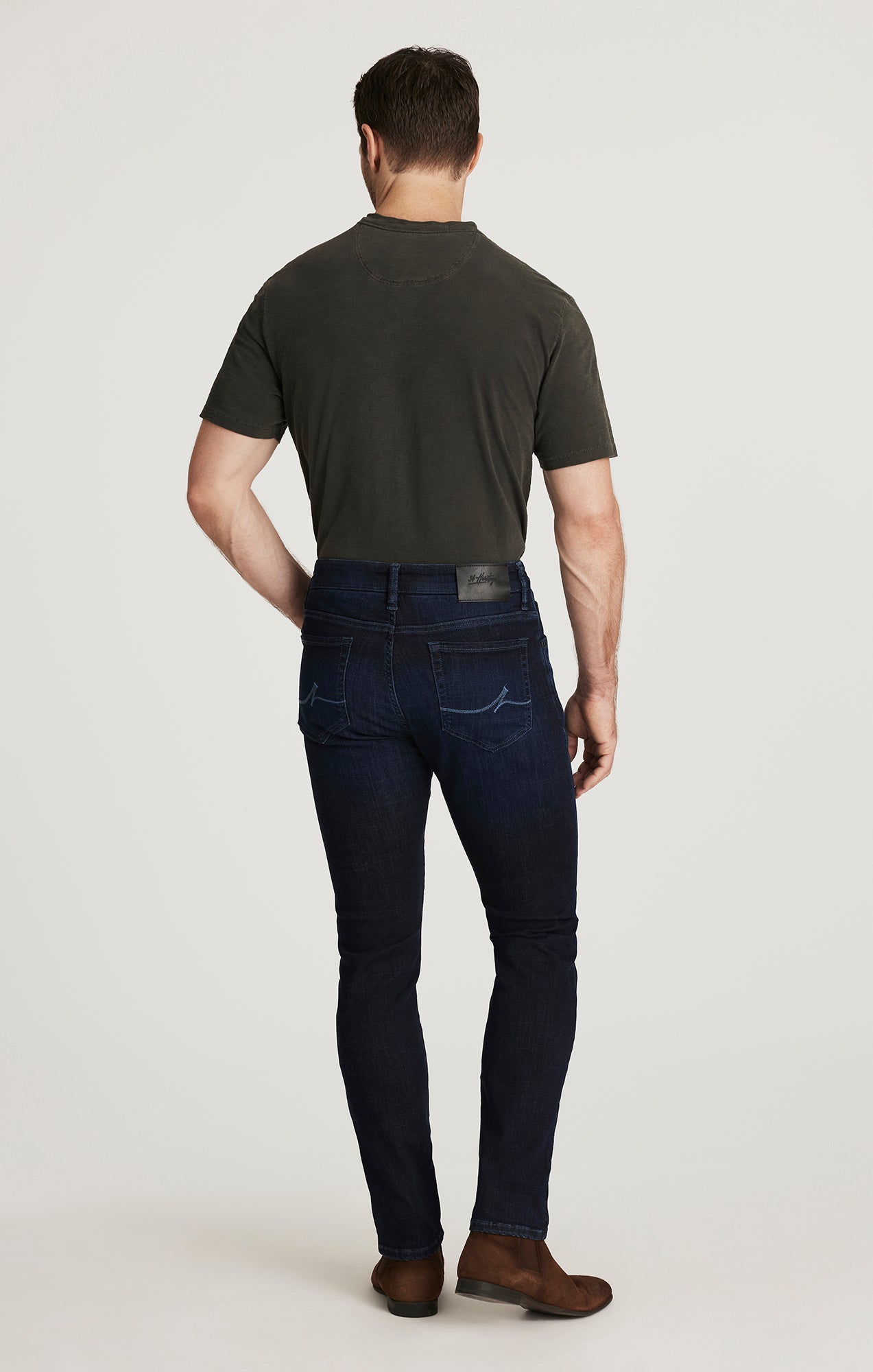 Cool Tapered Leg Jeans in Ink Organic Ultra