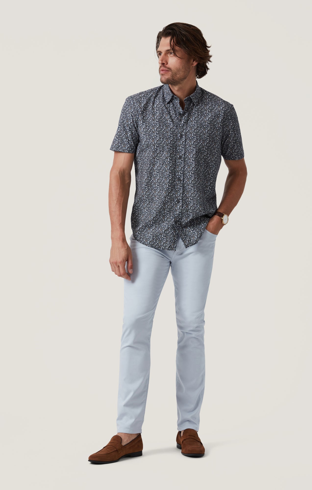 Field Short Sleeve Shirt in Dark Navy