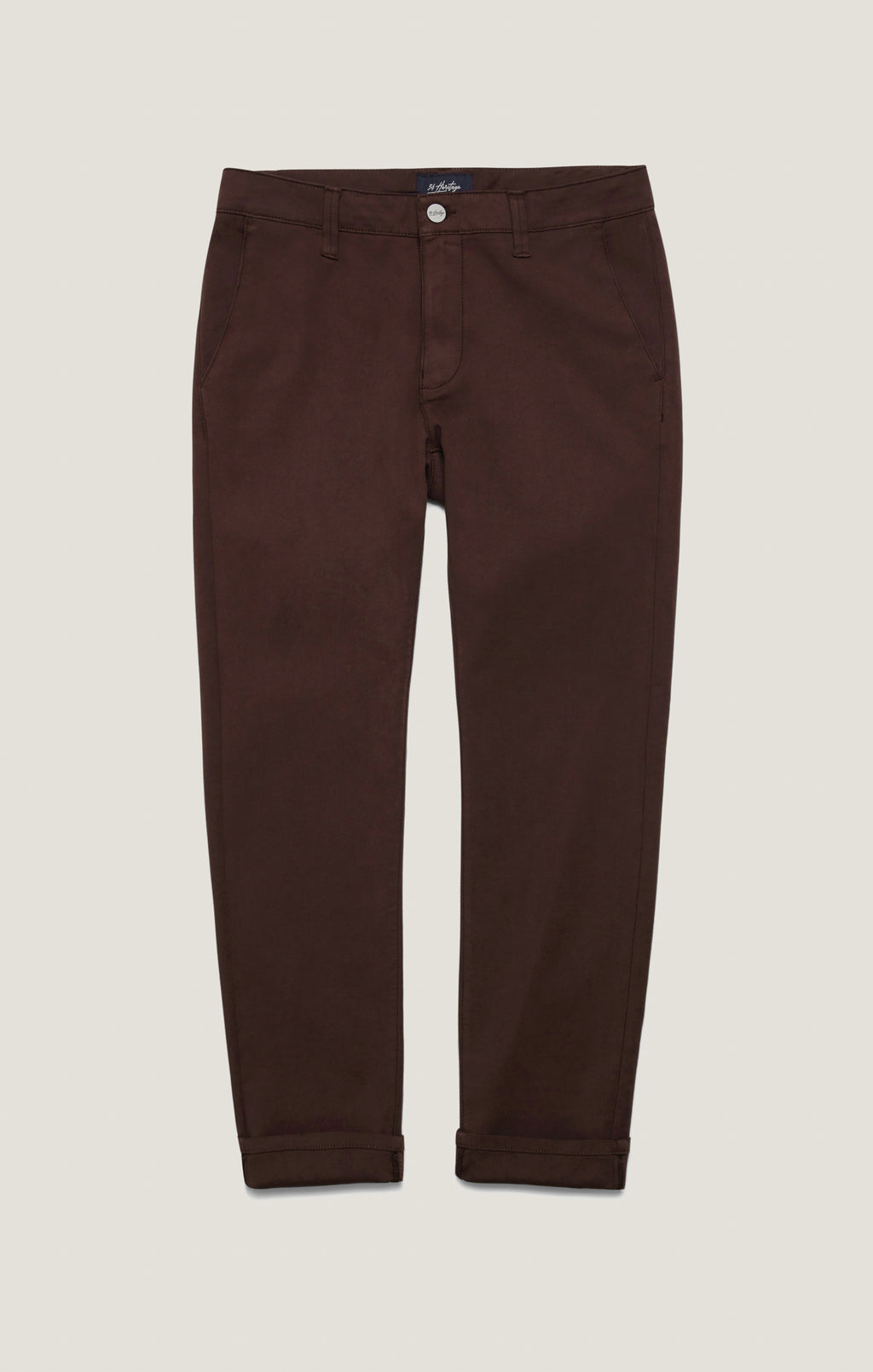 Verona Straight Leg Chino Pants In Burgundy High Flyer