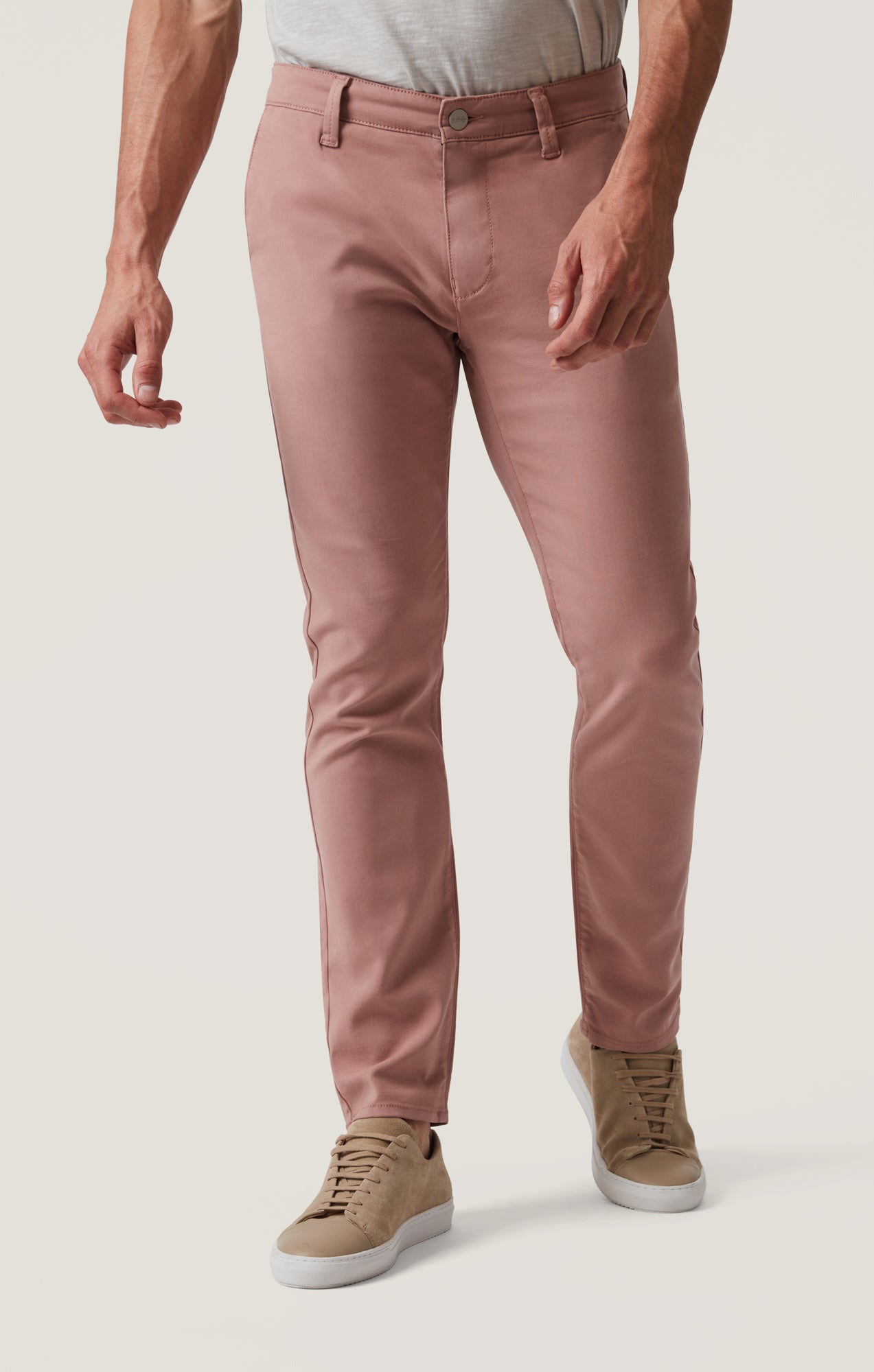 Verona Straight Leg Chino Pants In Rose High Flyer