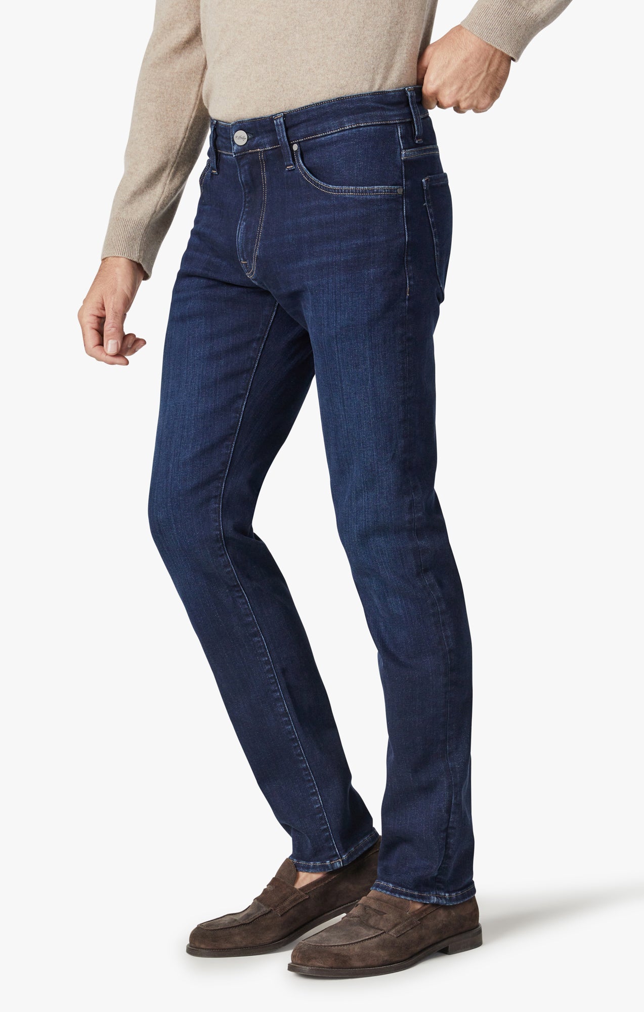 Courage Straight Leg Jeans In Dark Brushed Organic Image 3