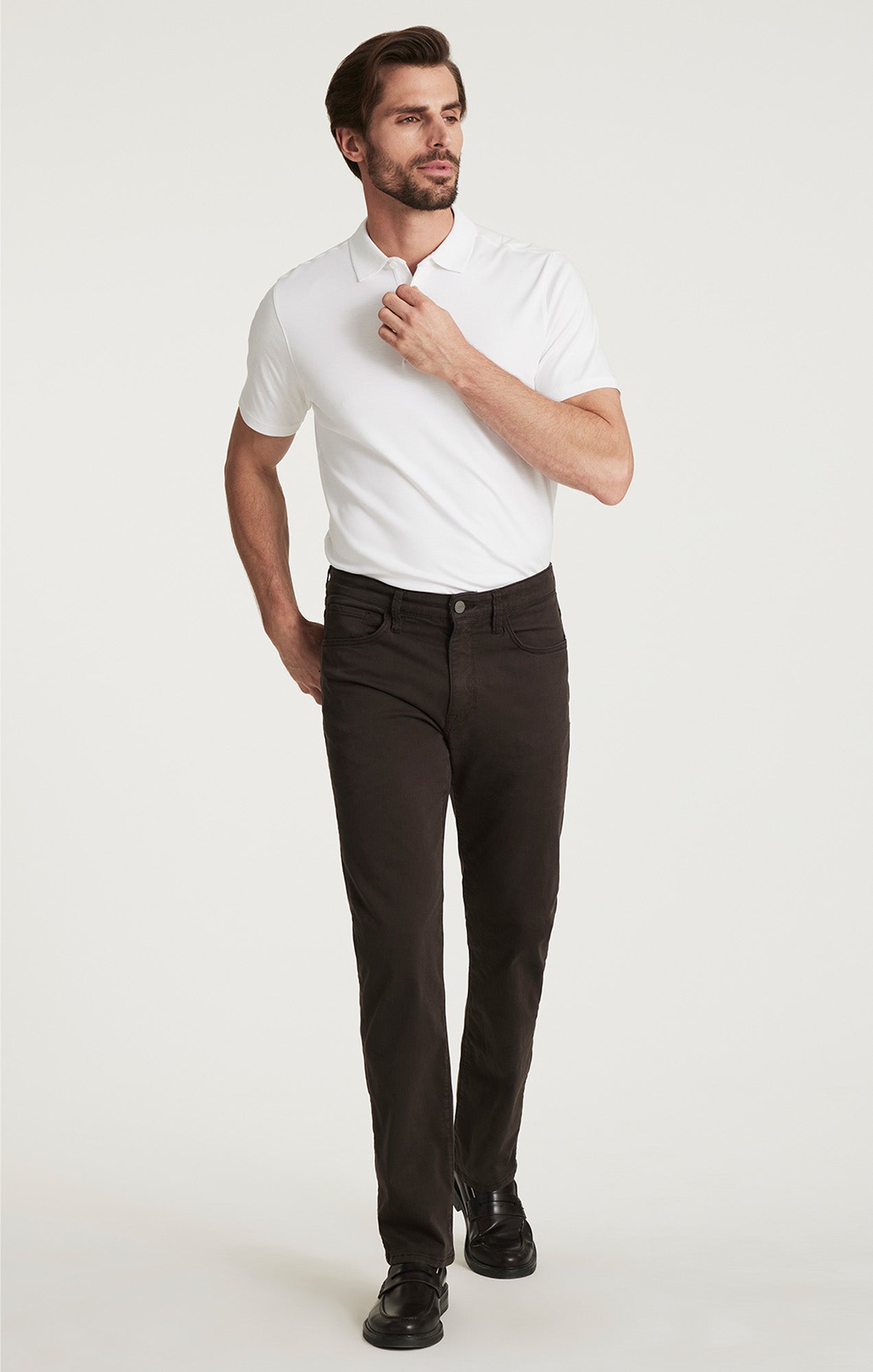 Courage Straight Leg Pants in Brunette Twill