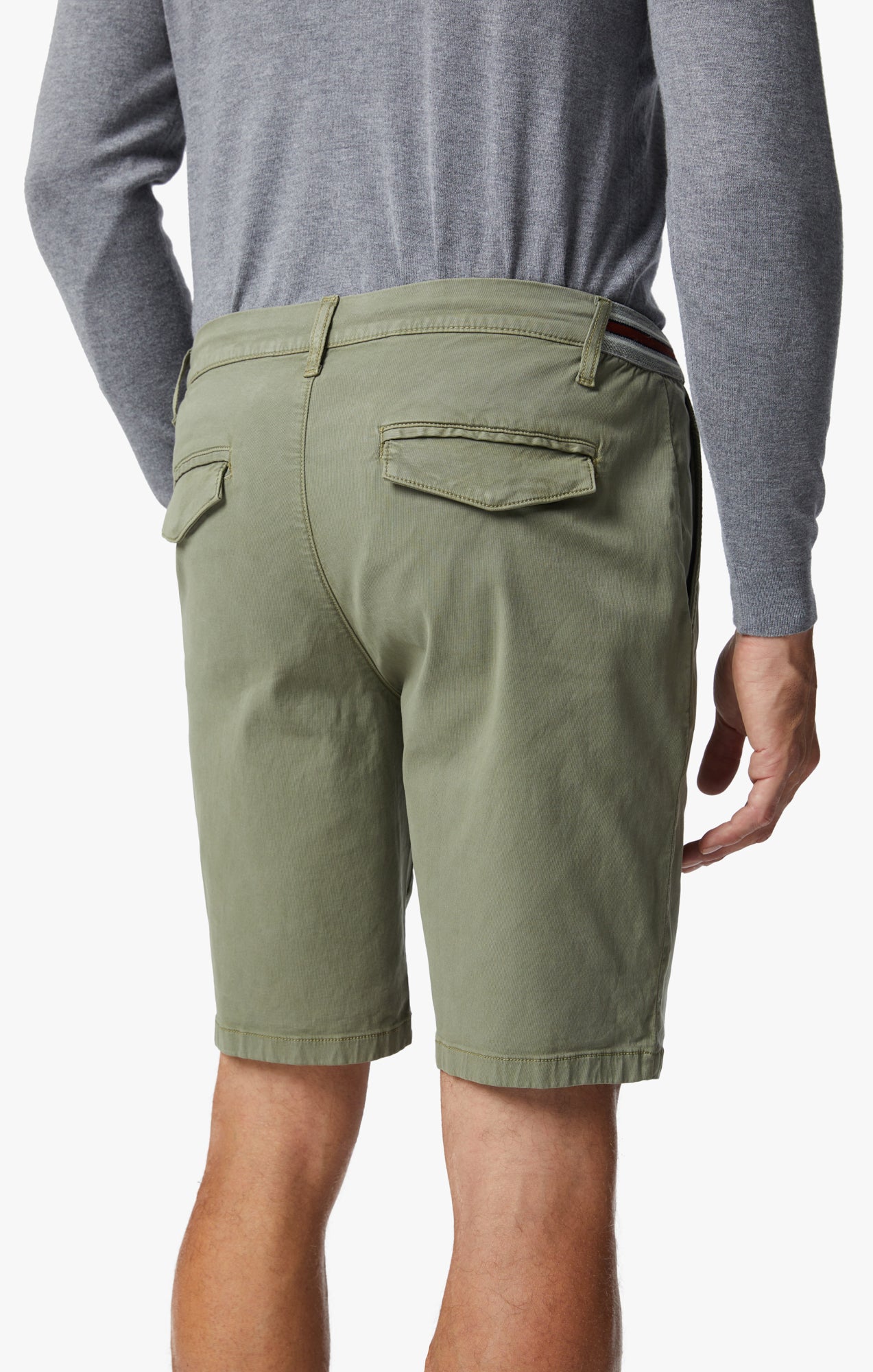Ravenna Drawstring Shorts In Moss Green Soft Touch Image 6