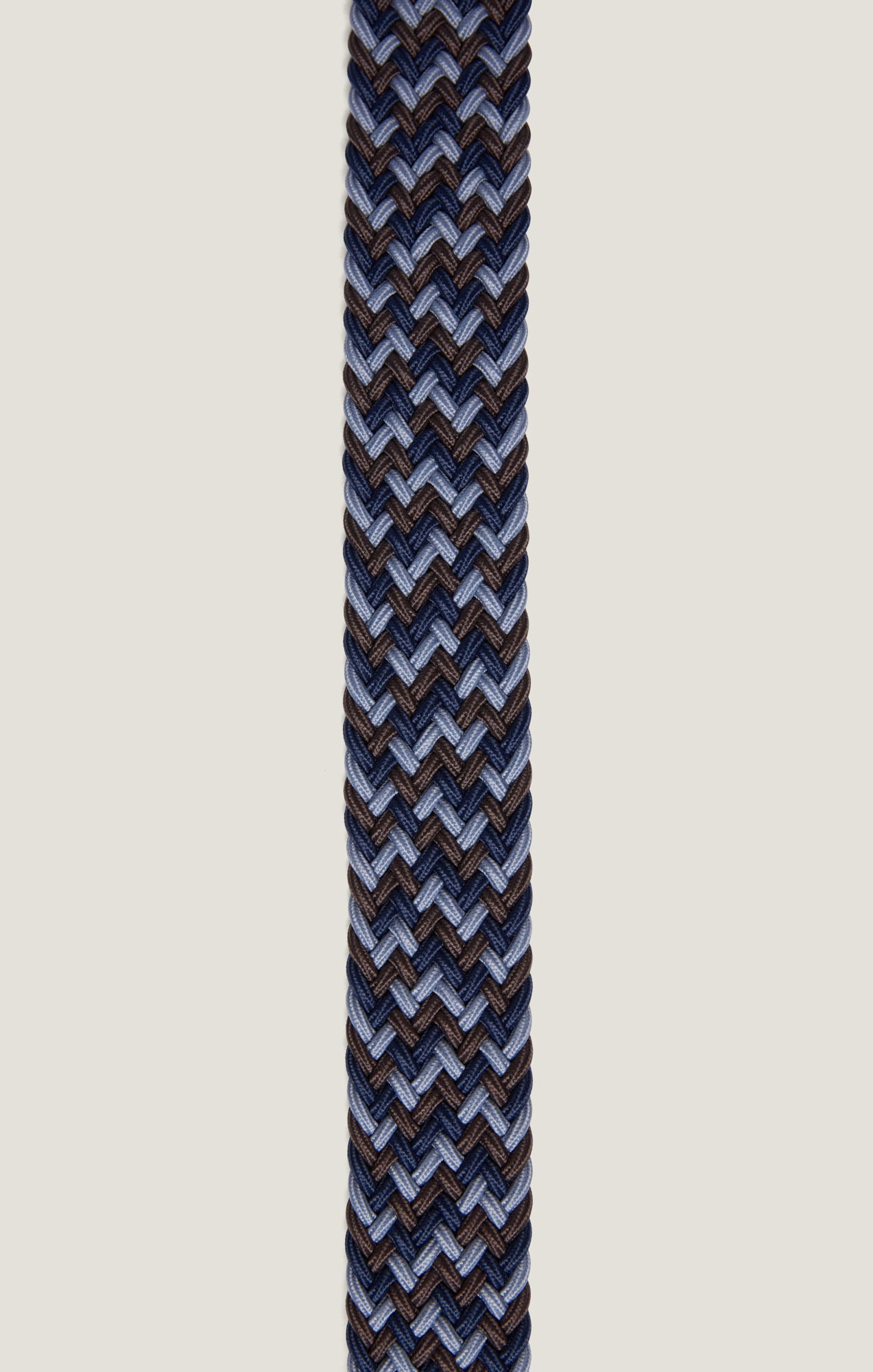 Woven Elastic Belt in Multi Navy