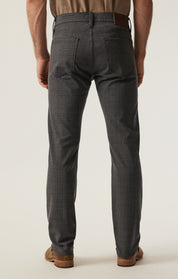 Cool Tapered Leg Pants in Brown Elite Check