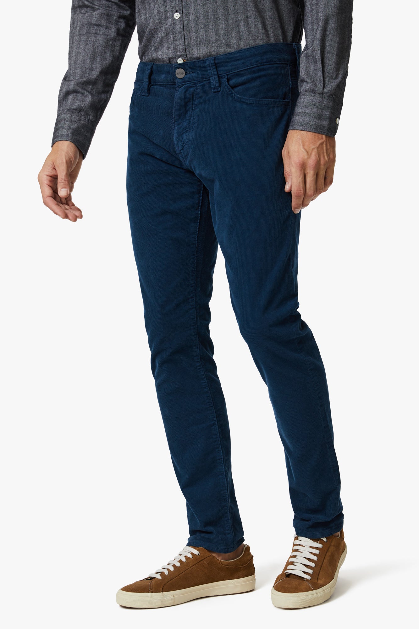 Cool Tapered Leg Pants In Azure Cord – 34 Heritage Canada