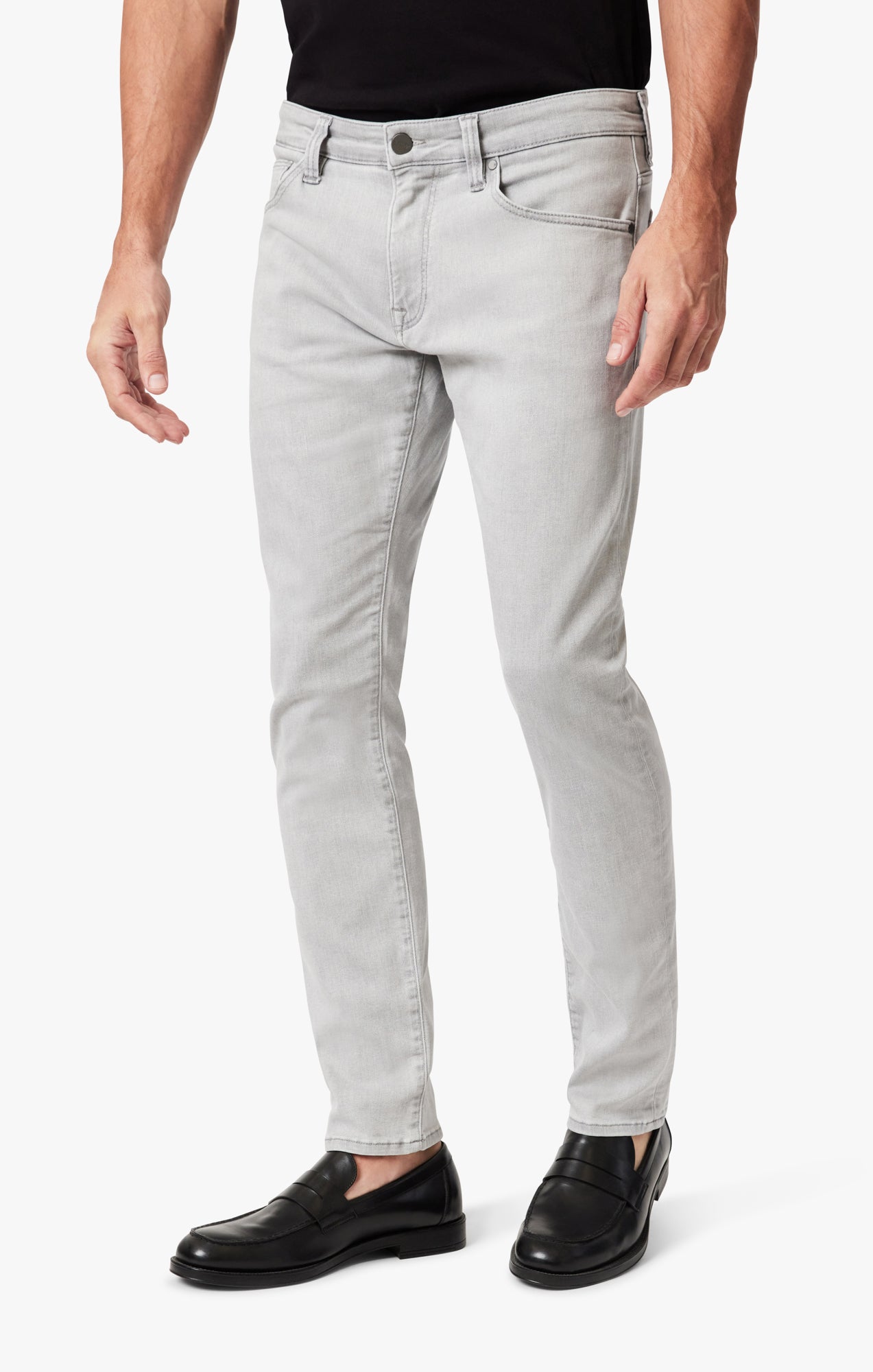 Courage Straight Leg Jeans In Light Grey Refined
