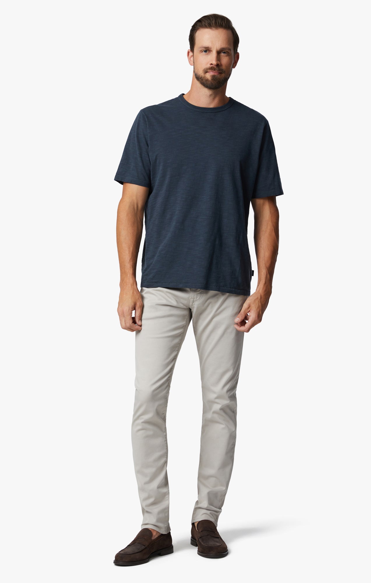 Cool Slim Leg Pants In Oyster Summer CoolMax – 34 Heritage Canada