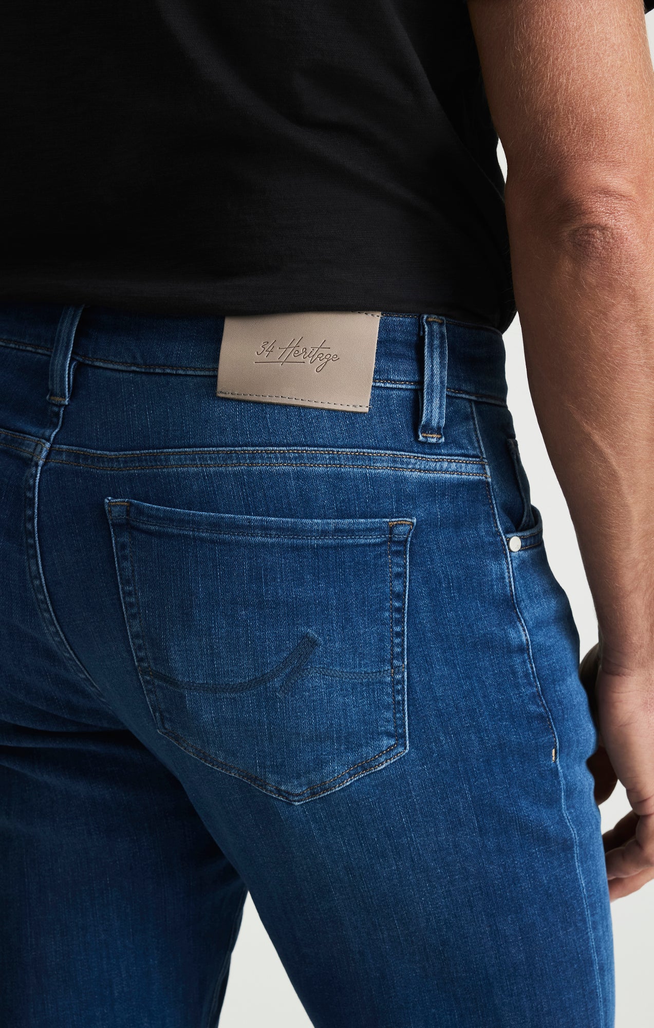 Cool Tapered Leg Jeans In Dark Brushed Organic Ultra