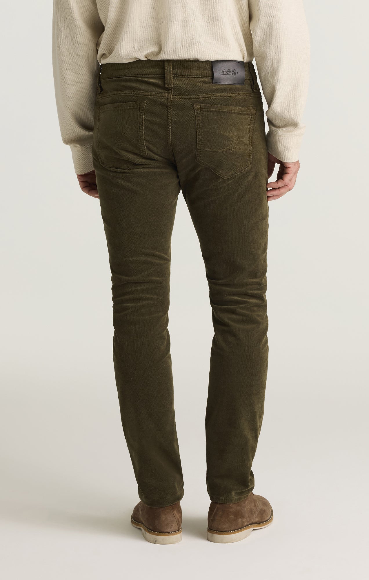 Cool Tapered Leg Pants in Fern Cord