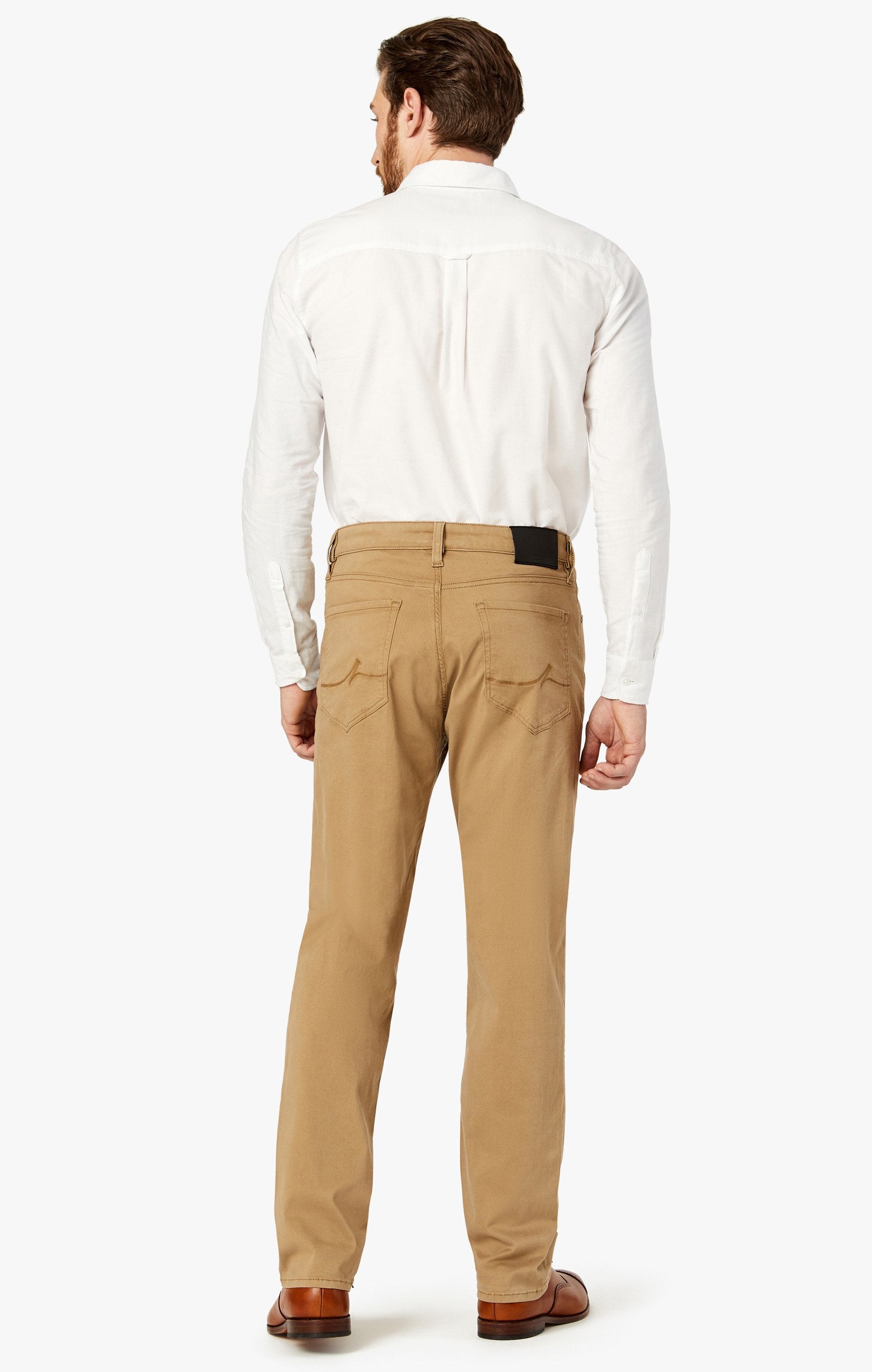 Charisma Relaxed Straight Pants In Khaki Twill