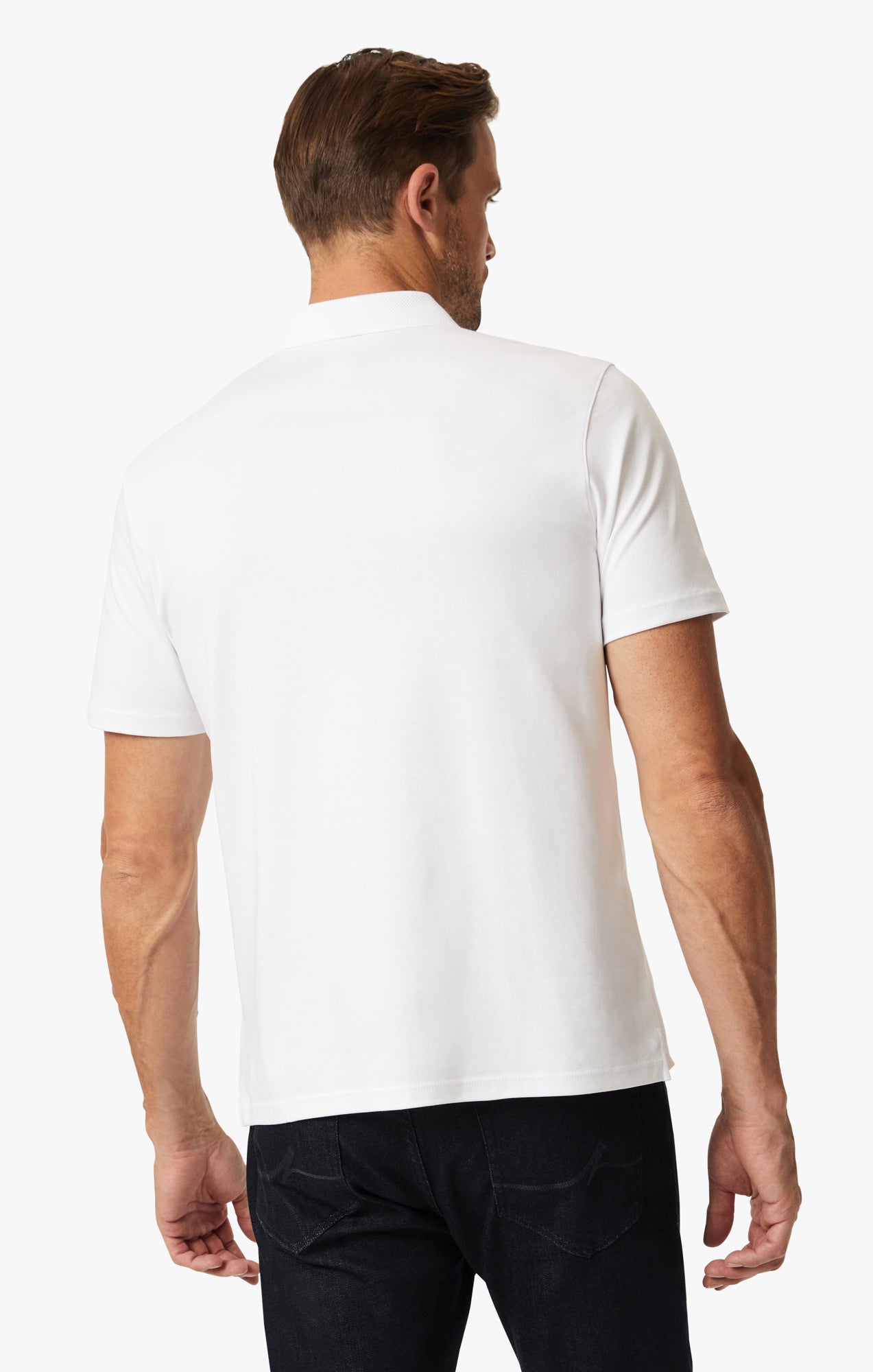 Polo T-Shirt In White Image 3