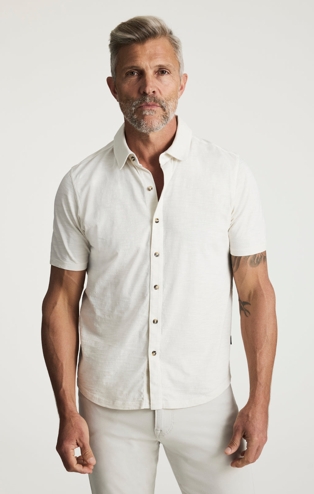 Jersey Shirt In Antique White