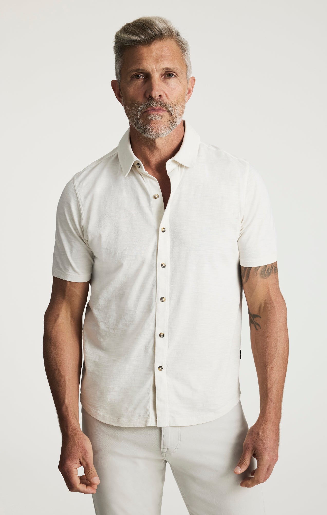 Jersey Shirt In Antique White
