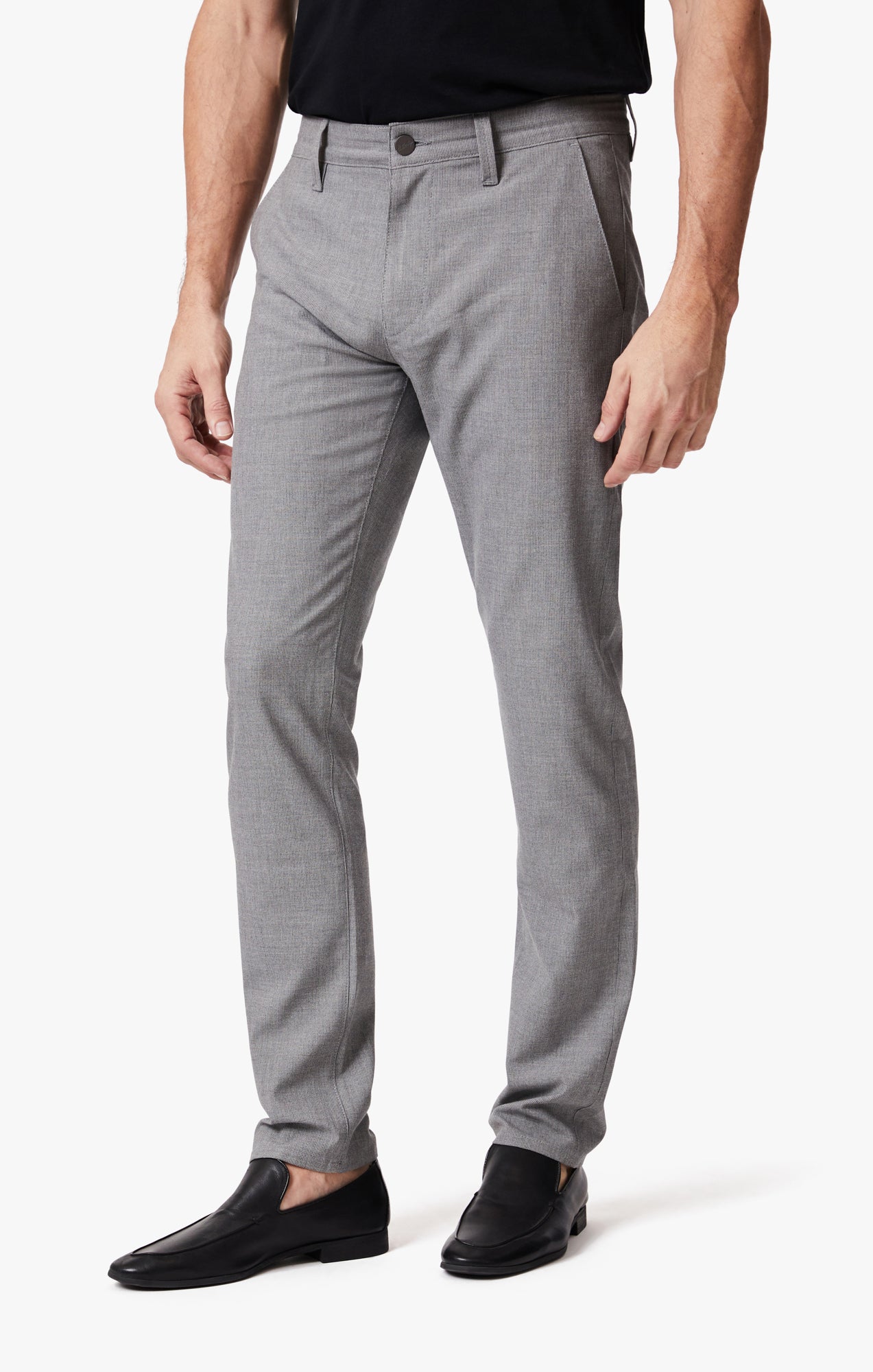 Verona Slim Leg Chino Pants In Grey Smart Sporty